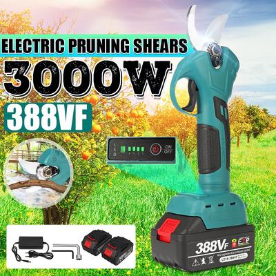 Tijeras eléctricas inalámbricas 3000W 388VF, tijeras de podar sin escobillas, podadora de ramas de árbol, herramientas de jardín para batería Makita