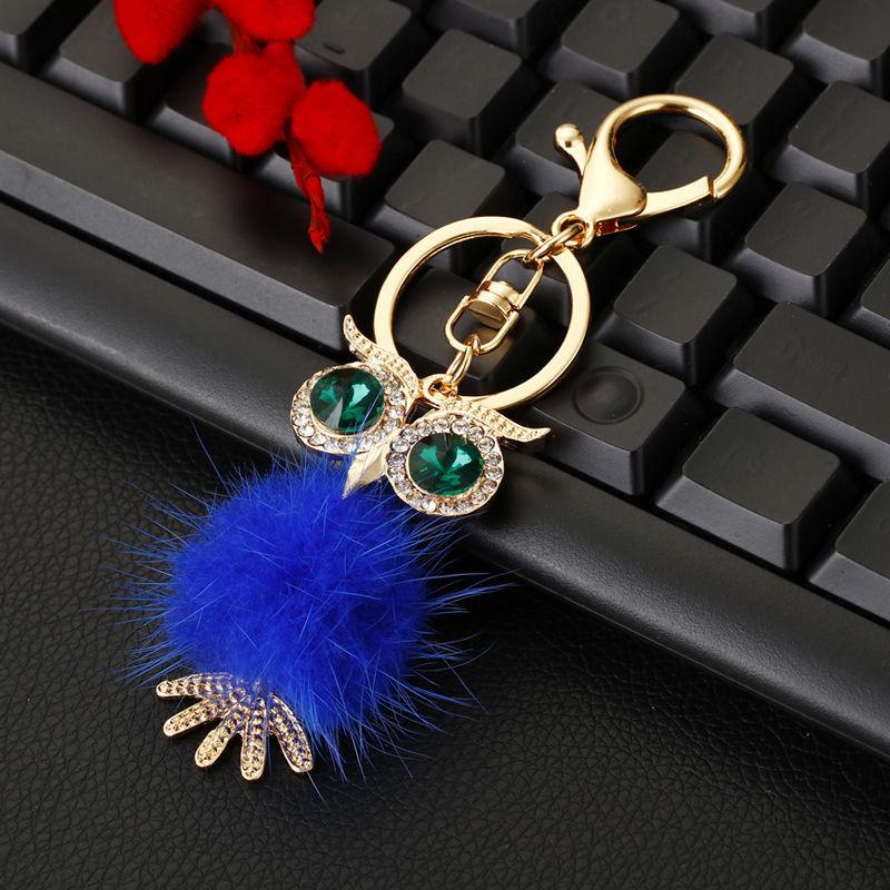 

Милый плюшевый автомобильный брелок с совой для дам, девчачья креативная сумка, подвеска, брелок, кольцо, подарок