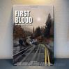 1fFirst Blood Film Metallposter Blechschild Sylvester 20x30cm Schild