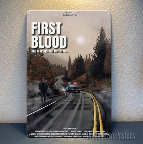 1fFirst Blood Movie Metal Poster Tin Sign Sylvester 20x30cm Plate aluminum 20x30cm