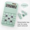 Desktop Calculator Solar Powered Battery Operated 12 Digits Detachable Buttons Large LCD Display Student Finance Calculator Office Supplies
