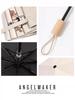 Bai Jingting's Popular Detective-Themed Umbrella, Dual-Use Sun and Rain Umbrella, Black Coating Sun Protection Umbrella for Women, Uv Protection