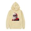 Unisex Christmas Party Print Hooded Sweatshirt Warm Fleece Lined Casual Long Sleeve Top Winter Youth