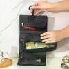 1Pcs Business Trip Toiletries Storage Bag Japanese Style Snap Folding Toiletry Bag Hook High Quality Cosmetic Bag
