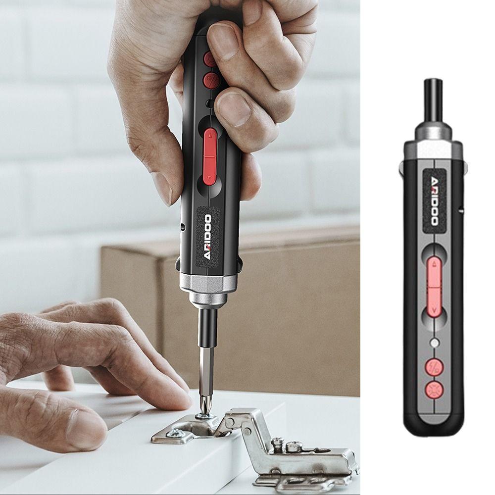 Ergonomic Cordless Screwdriver Portable Electric Drill Lightweight Power Drill  Maintenance Repair