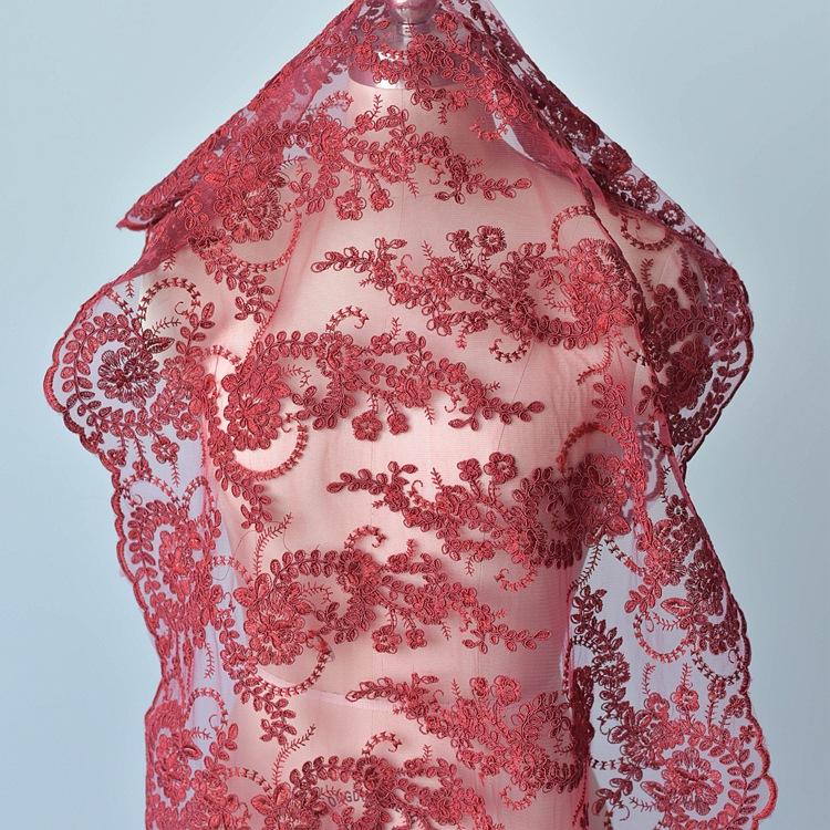 Embroidery Lace Accessories, Bridal Wedding Dress Diy Handmade Lace Clothing Clothes Sequined Lace Fabric Fabric