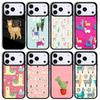 Llama Alpaca Face Animal Cactus Mobile Phone Case for IPhone 17 AIR 16pro Max 15 14 13 12 11 Bumper Cover