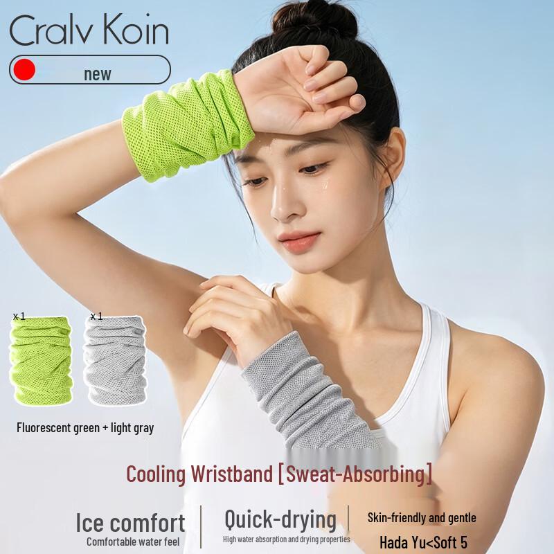CRALVKOIN Quick-Drying Cooling Sports Wristband