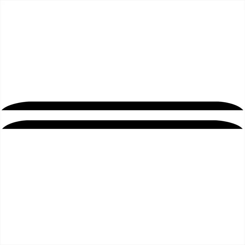 2PCS Fashion Racing Stripes Car Sticker for Kia Picanto Morning Creative Side Skirts Vinyl Decals Decorative Door Decal