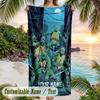 Teenage Mutant Ninja Turtles Beach Towel, Personalized Custom Text, Quick Dry Soft Large Towel For Swimming Pool Travel