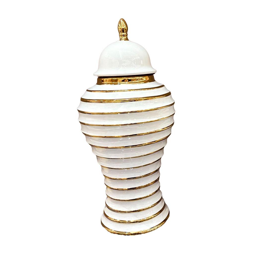 Ceramic Ginger Jar Vase Flower Bud Decor Gift Home Desktop Porcelain