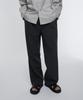 MUSINSA STANDARD [Cooltandard] One-Pleat Wide Elastic Waist Slacks [Dark Gray]