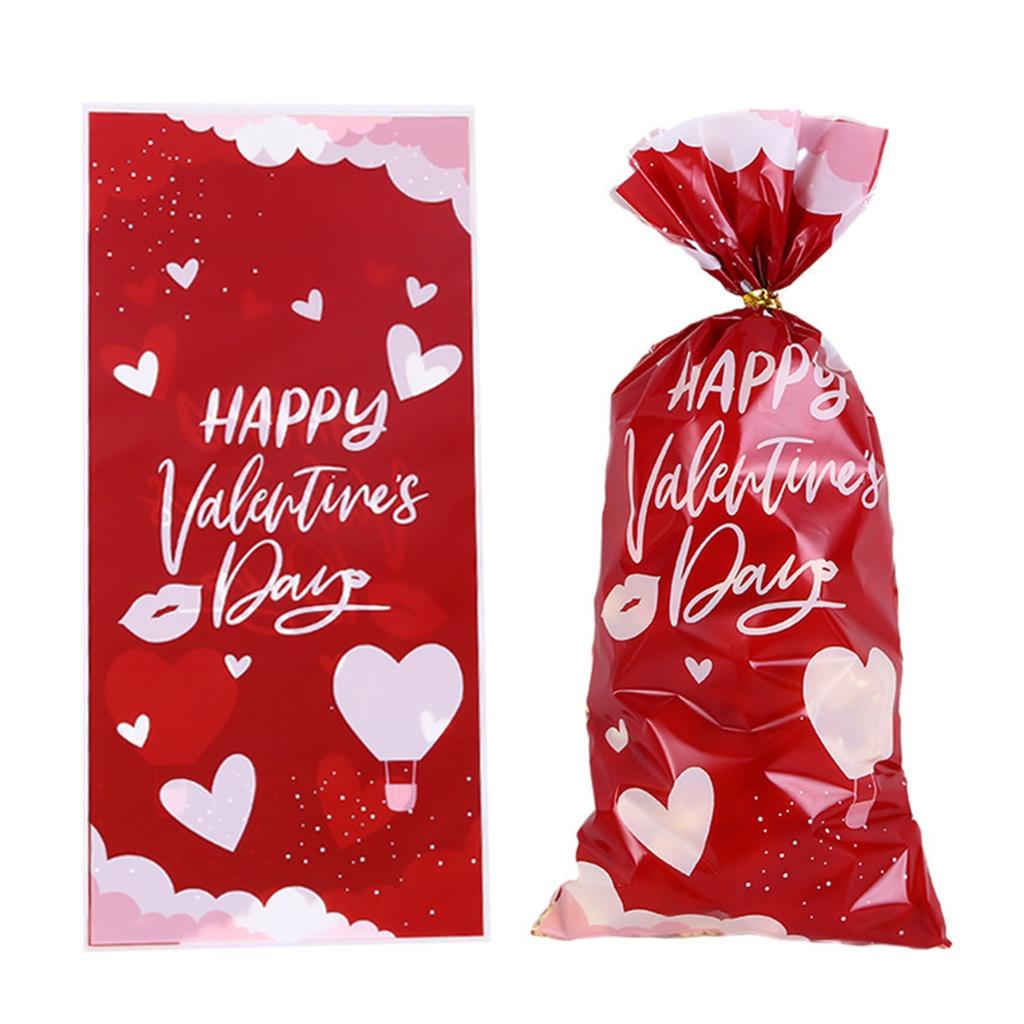 New Valentine's Day Candy Bag Love Pattern OPP Four-color Mix