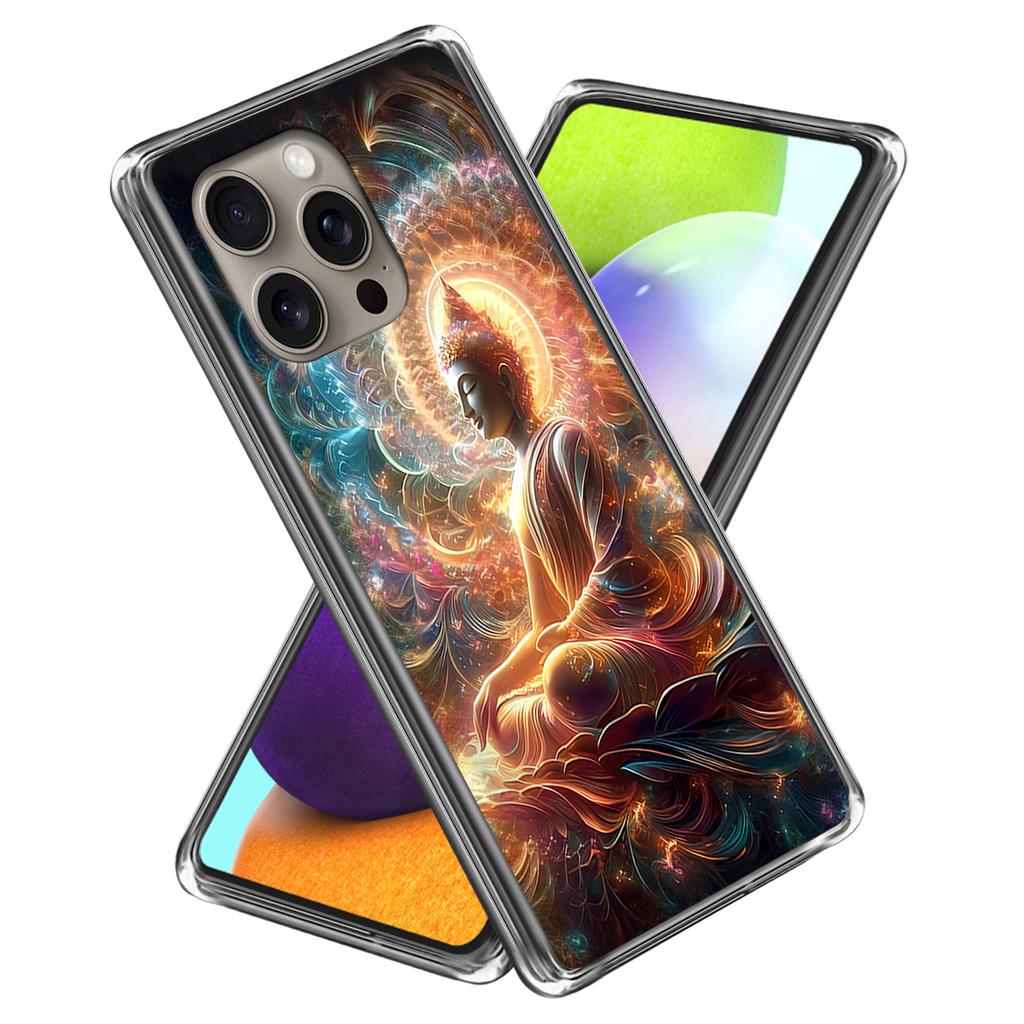 For iPhone 16 Pro Max Case Shock-Absorbent TPU Pattern Printed Phone Cover