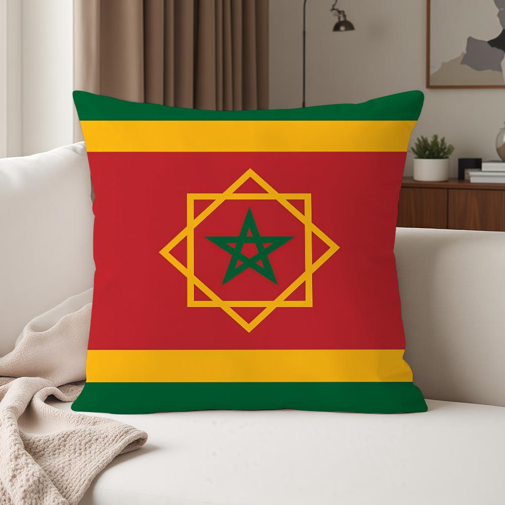 Luxury Morocco Flag Pillow Case Suitable For Bedrooms Living Rooms Cars Home Decoration