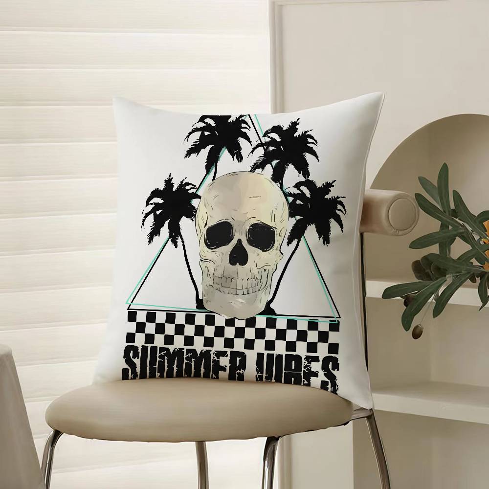 Fashionable Style Handsome Trendy Brands Pillow Case Comfort Sofa Bed Silky Elegant Invisible Zipper Decorative Cushion Cover