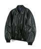 Raw Lab Raw Leather Varsity Jacket (Black)