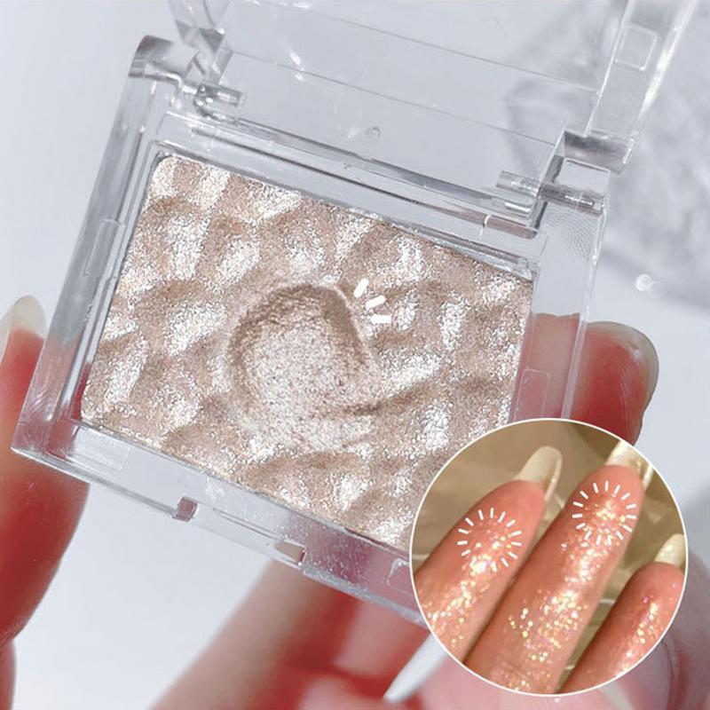 Highlighter Palette Polarisierte Glitter Lidschatten Pulver Make-Up Gesicht Körper Schimmer Glänzende Kosmetik