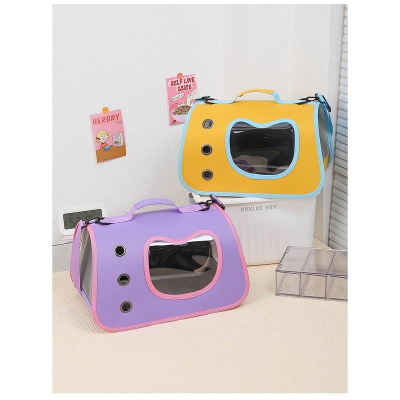 Pet Bag Outing Carrying Bag For Dogs And Cats Messenger Car Small Dog Breathable Large-capacity Side-opening Single-shoulder Cat Bag