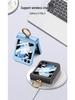 GKK Samsung Z Flip5 Full Coverage Frosted Case with Finger Ring Buckle & Small Folding Hinge.