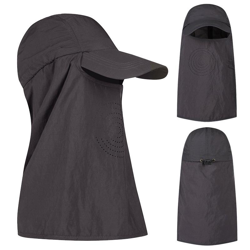 Men's Summer Sun Hat with UV Protection & Face Cover for Outdoor Activities