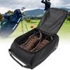 Portable PU Golf Shoes Bag Waterproof Zippered Breathable Carrier Package Accessory