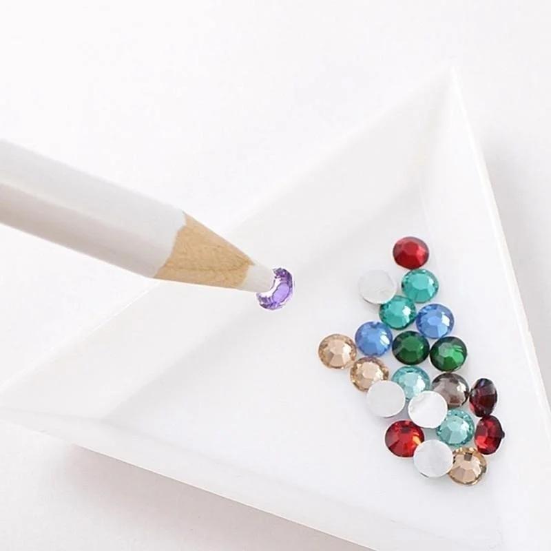 

1Pc Nail Art Rhinestones Gems Pick Up Wax Pencil Sequins Beads Diamond Crystal Dotting Self-adhesive Picker Pen