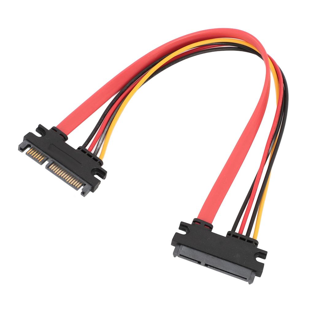 22Pin SATA Power Extension Cable Serial ATA Male to Female Combo Data Power Extension Cable 1ft
