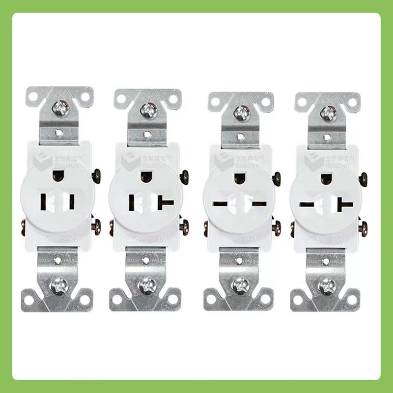 Type 118 US Standard 15A/20A Single Gang Power Socket for Home Renovation