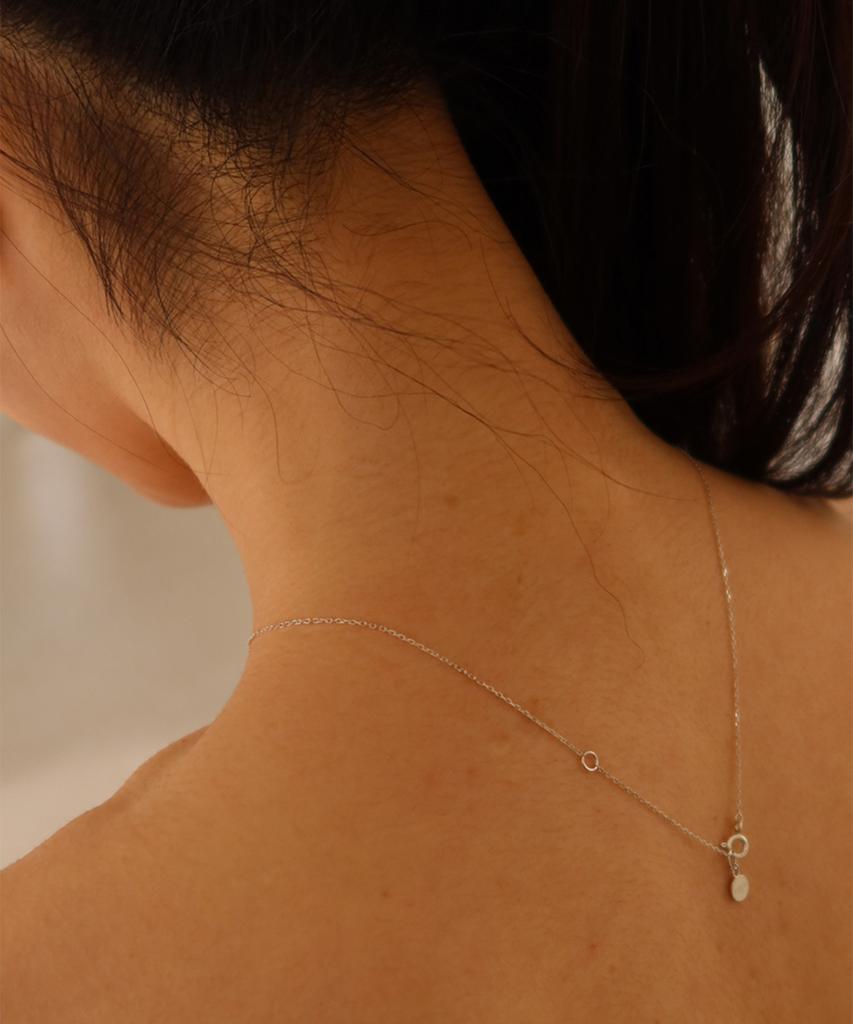 Febor Droplet Necklace_Silver