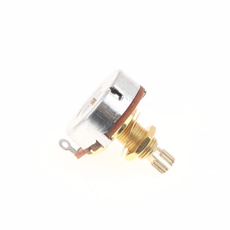 1Pcs Guitar Potentiometer Pot Low Torque And Low Noise Smooth Feel Brass Shaft A500K A250K B250K B500K
