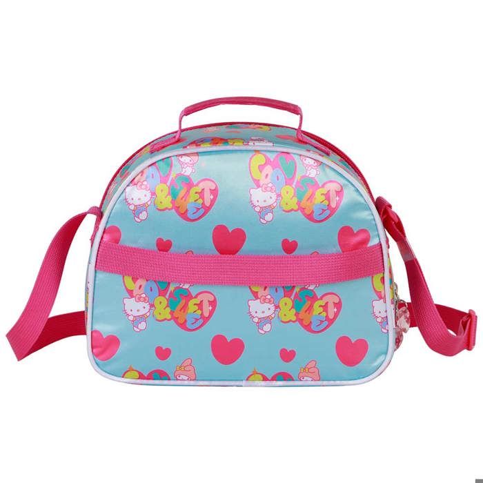Sac repas 3d - hello kitty friendship - bleu - taille unique