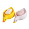 2Pcs Soap Dish Self-draining Design Easy To Clean Cartoon Duck