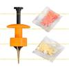 A1A2 Portable Fishing Baits Light Weight Clip Earthworm Bloodworm Clip Live Maggots Quick Feeding Hook Clip Easy to Use