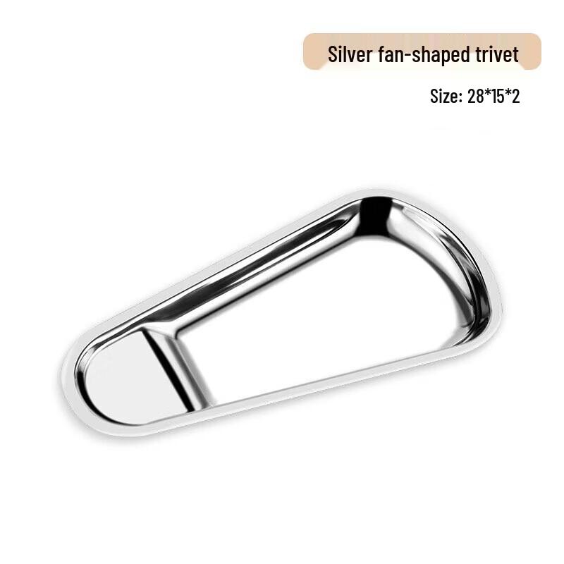 Wutuo Stainless Steel Half-Round Buffet Tongs Rest (2-Pack)