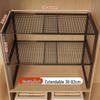 Organizzatore a Ripiano Estraibile per Armadio per Conservazione Vestiti e Divisorio per Armadietto