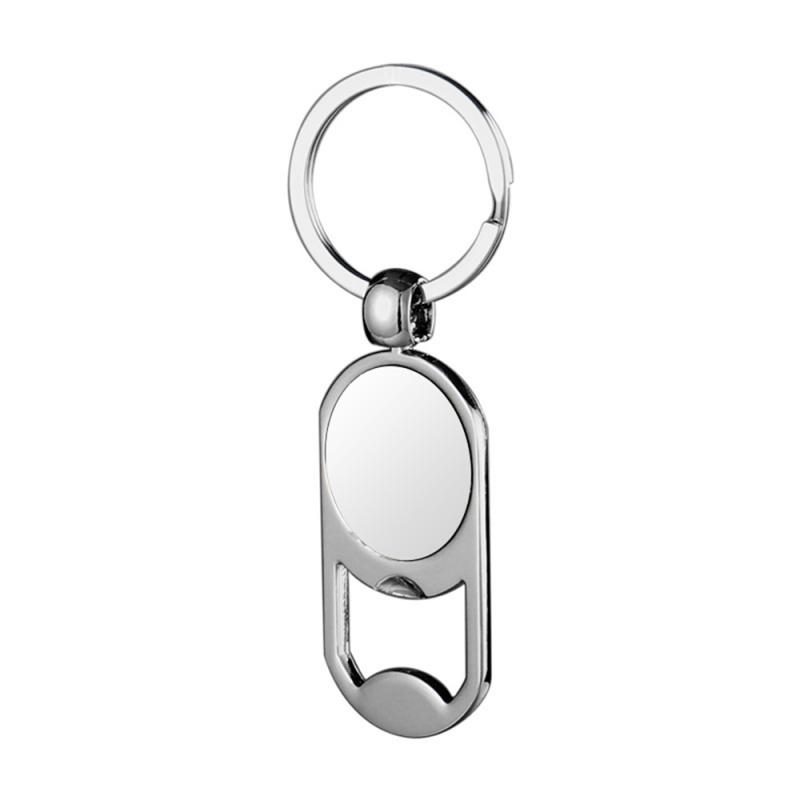 Ublimation Metal Blank Keychains Bottle Opener Key Ring Heat Transfer Sublimation Key Rings Customized Photo