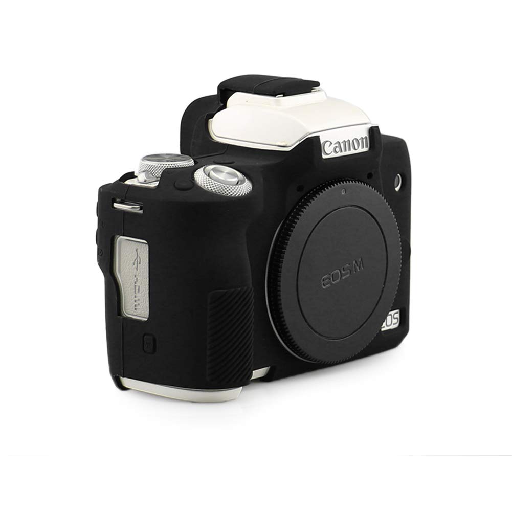 kinokoo Silicone Camera Case for Canon EOS Kiss Kiss M50 Mark 2 Digital Simple Design M/EOS M2/EOS M50/EOS Cameras, (Black)