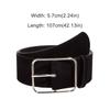 Maillard Styles Suede Leather Wide Belt Luxury Design Casual Business Waist Strap Versatile Trendy Pin Buckle Waistband Gifts