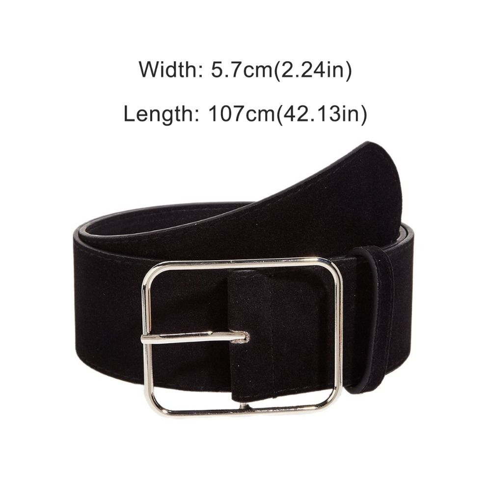 Maillard Styles Suede Leather Wide Belt Luxury Design Casual Business Waist Strap Versatile Trendy Pin Buckle Waistband Gifts