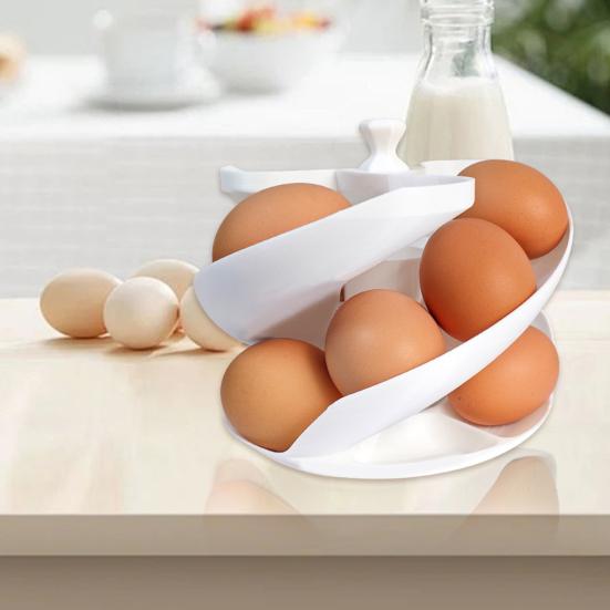 Egg Roller 3D Printed Rolling Fridge Egg Organizer Large Capacity Easy To Clean Egg