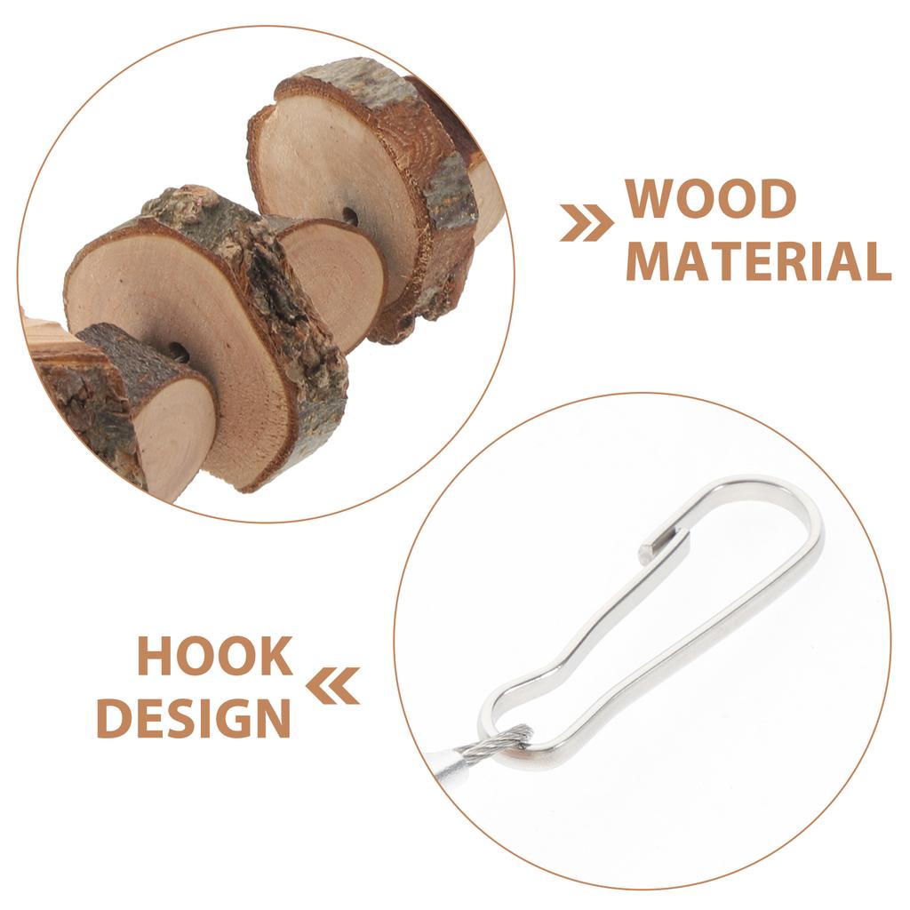 Rabbit Guinea Pig Toys Teeth Chewable Tablets Hamster Snacks Natural Bunny Comfort Small Pet Bite Wooden Cage Hanging Molar