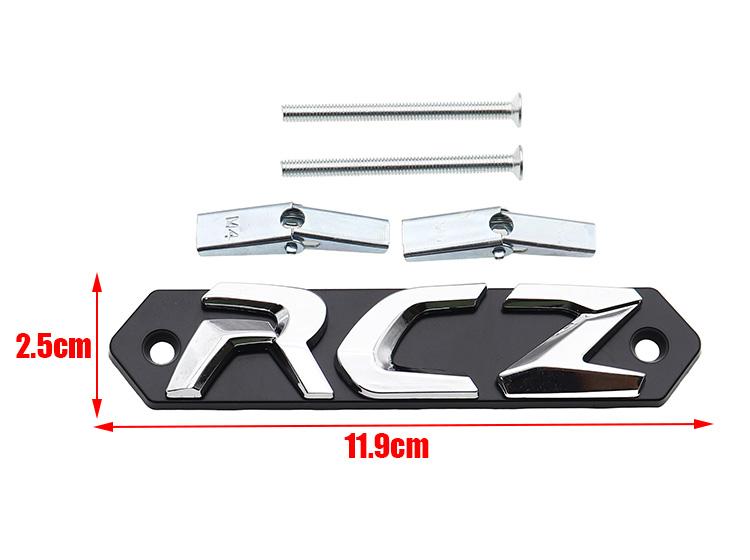 1pcs 3D RCZ metal Car Front grill logo Car front hood l Emblem Car Front emblem styling Accessories For Peugeot