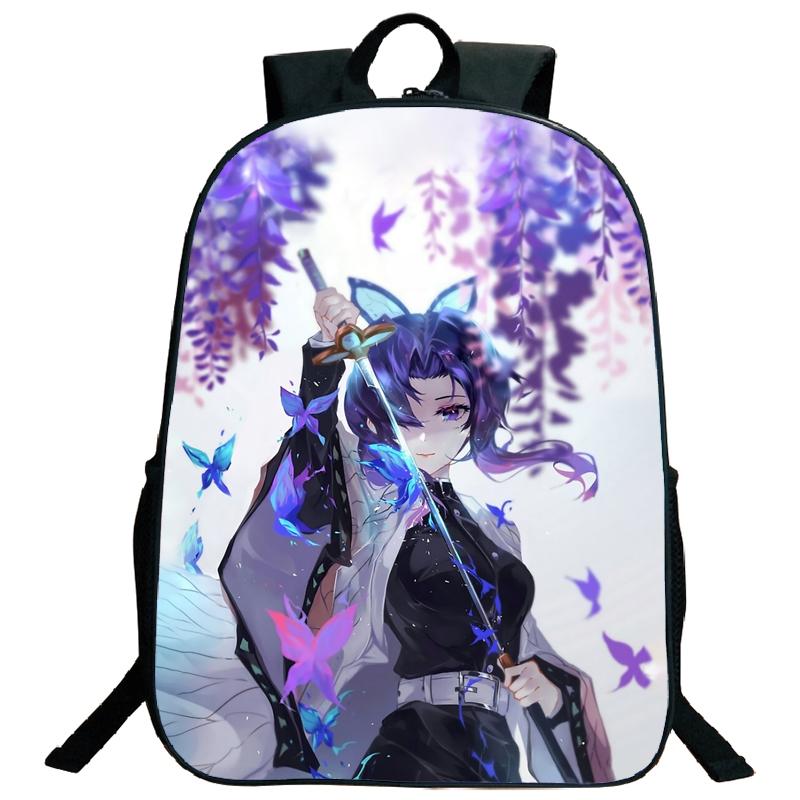 Demon Slayer Backpack Kimetsu No Yaiba Tanjiro Nezuko Kamado Teenarges Schoolbag Laptop Bag Boys Girls Rucksack Travel Shoulder Bags