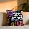 Orange Is The New Black Cushion Cover Cozy Velvet Throw PillowSoft Warm Cushion For Sofa  Bed