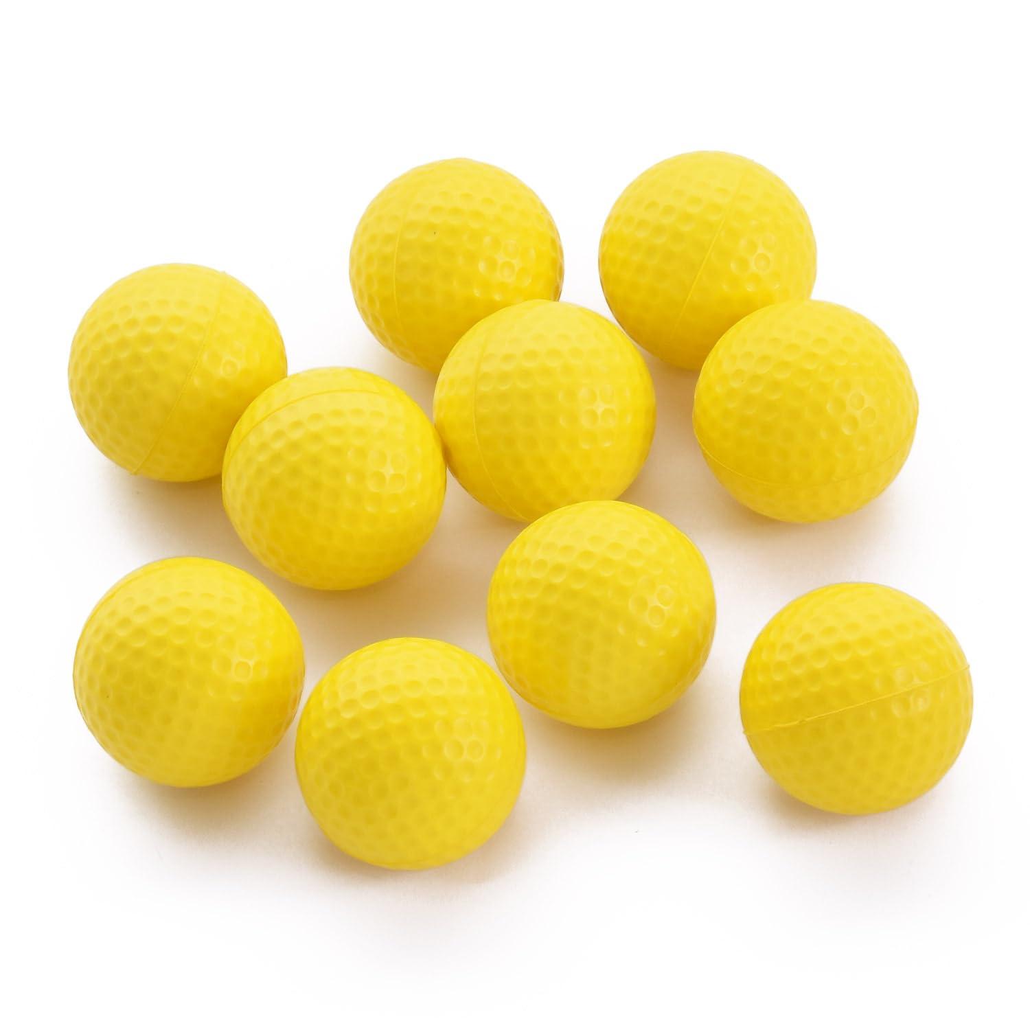 

[sourire vivre] Golf practice balls, 10 polyurethane balls that give жёлтый
