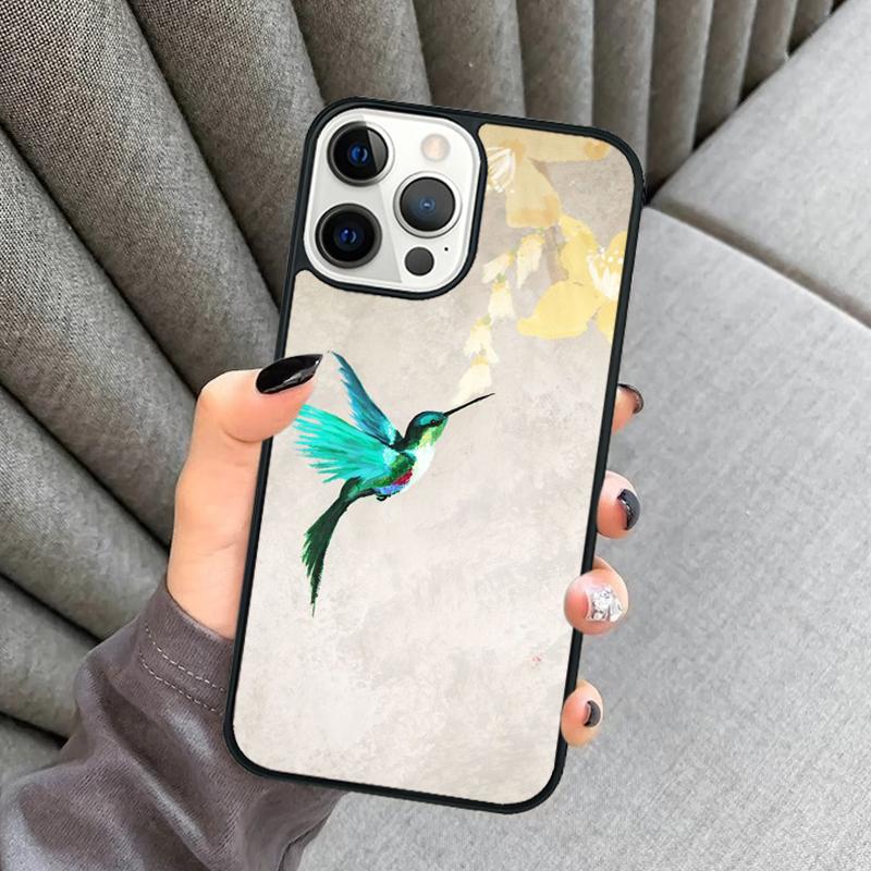 Hummingbird Phone Case For iPhone 17 Air 16 16e 15 13 14 Pro Max 11 12 Plus 2022 MAX Shell Cover coque