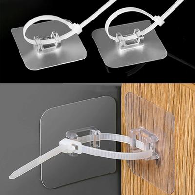 1 STK Wandmontierte Vorhangstangenhalterung Stark Selbstklebend ABS Transparent Nahtloser Haken Nagelfrei Verstellbarer Halter