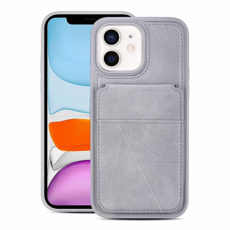 Multifunctional Vertical Flip Card Wallet Holder Vegan Leather Back Phone Case