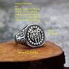 Anello da Uomo Viking Style Artiglio d'Orso Celtico Acciaio Titanio Massiccio Accessorio di Moda